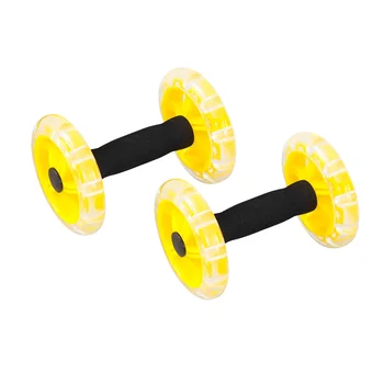 Ab Роликовое колесо для упражнений для брюшного пресса Ролик для тренировки живота Тренировка в тренажерном зале для фитнеса Использование желтого