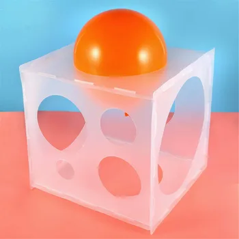 2021 Новый 11 отверстий Balloon Sizer Box Арки для воздушных шаров Колонны делают инструмент для измерения размера воздушного шара для украшения вечеринки по случаю дня рождения