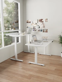 Домашнее минималистичное обучение Подъемный настольный компьютерный стол Верстак Настраиваемый офисный стол