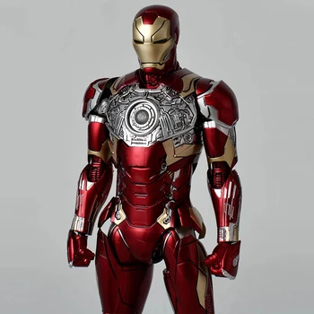 2022 Новый комикс 1/12 Железный человек Marvel Figure Armor Mk46 Mk40 Mk21 Joint Movable Lighted Model Collection 75% Alloy Toys Подарок