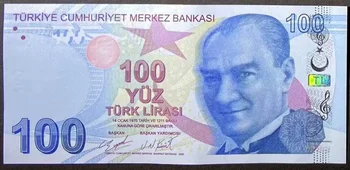 Турция, 100 лир, 2009(2020), P-226d, UNC Оригинальная нота для коллекции